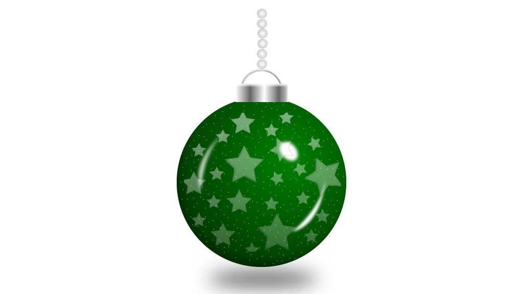 Glass Ornament - Green