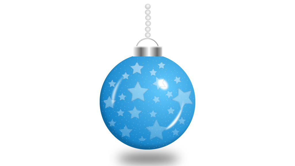 Glass Ornament - Light Blue