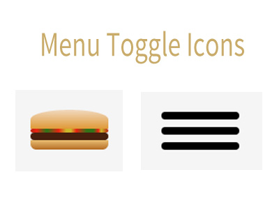 CSS3 - Menu Toggle Icons!
