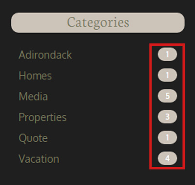 Modified WordPress Categories with Counts